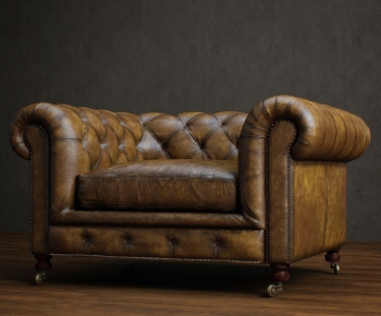 American Style Retro Style Single Sofa-ID:474251865