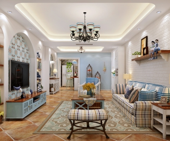 Mediterranean Style A Living Room-ID:428951465