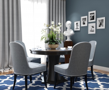 Modern American Style Dining Table And Chairs-ID:235265844