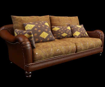 Simple European Style A Sofa For Two-ID:670585996