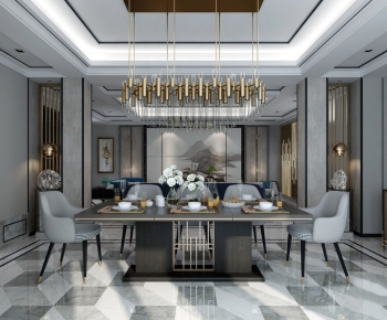 New Chinese Style Dining Room-ID:220074283