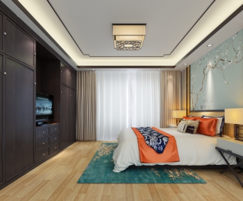 New Chinese Style Bedroom-ID:527471285