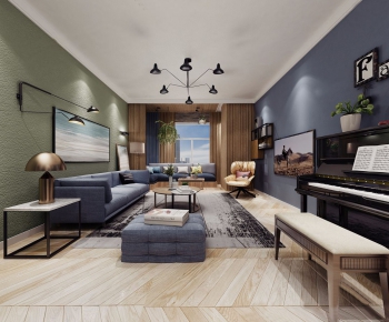 Modern A Living Room-ID:949949813