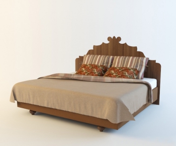 European Style Double Bed-ID:446994461