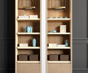 New Chinese Style Bookcase-ID:437323563
