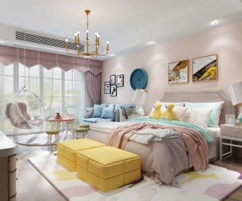 Nordic Style Girl's Room Daughter's Room-ID:664095386