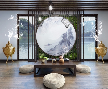 New Chinese Style Tea House-ID:908673223