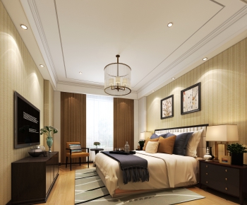 New Chinese Style Bedroom-ID:518752266