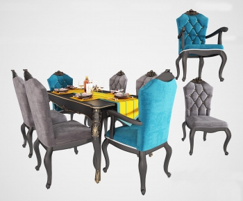 New Classical Style Dining Table And Chairs-ID:657066529