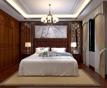 New Chinese Style Bedroom-ID:353606214