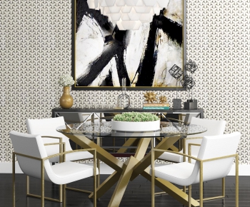 Modern Dining Table And Chairs-ID:386184646