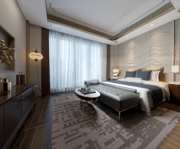 New Chinese Style Bedroom-ID:882361993