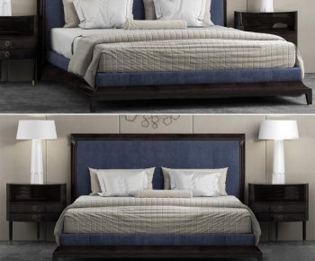 Modern Double Bed-ID:763009217