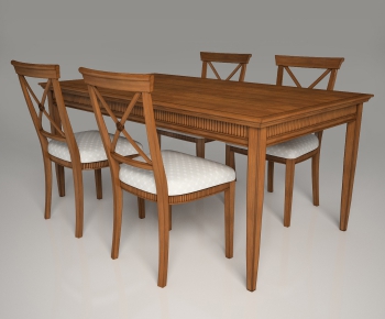 European Style Dining Table And Chairs-ID:368007318
