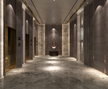 Modern Corridor/elevator Hall-ID:223305617