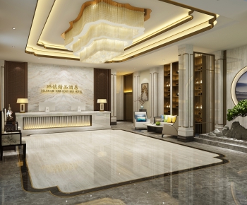 New Chinese Style Lobby Hall-ID:223041152