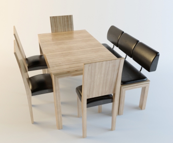 Modern Dining Table And Chairs-ID:307804255