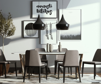 Modern Dining Table And Chairs-ID:419647993