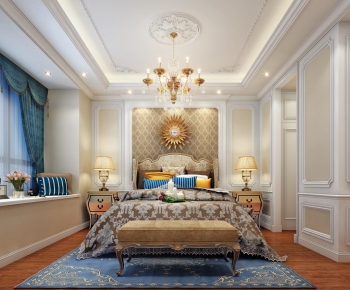 European Style French Style Bedroom-ID:589060775
