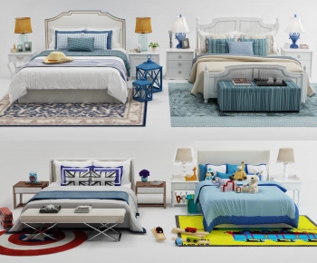 American Style Child's Bed-ID:613590386
