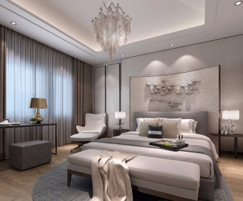 New Chinese Style Bedroom-ID:603871288