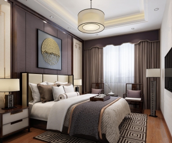 New Chinese Style Bedroom-ID:146700843