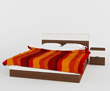 Modern Double Bed-ID:870059927