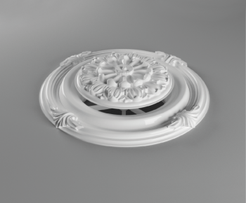 European Style Plaster Carved Top Plate-ID:437502935