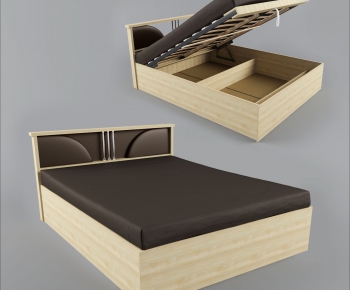 Modern Double Bed-ID:854820269