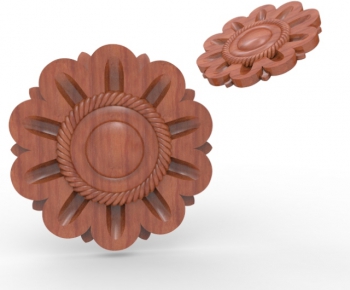 European Style Plaster Carved Top Plate-ID:904585413