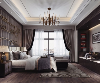 New Chinese Style Bedroom-ID:791032234