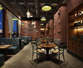 American Style Industrial Style Cafe-ID:330384557