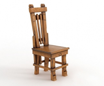 Country Style Retro Style Single Chair-ID:433948663