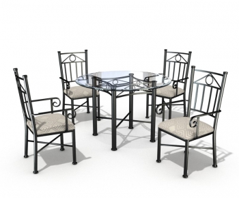 Simple European Style Leisure Table And Chair-ID:759636894