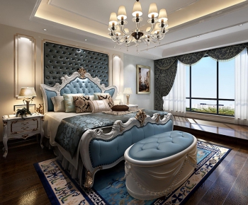 European Style French Style Bedroom-ID:346614558