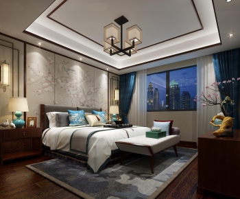 New Chinese Style Bedroom-ID:159522539