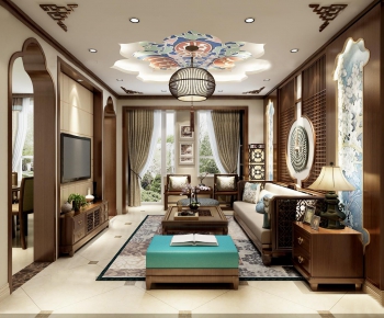 Southeast Asian Style A Living Room-ID:881171343