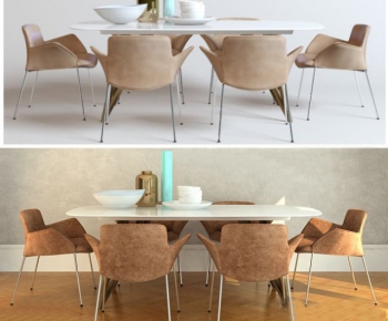 Modern Dining Table And Chairs-ID:115718186