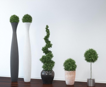 Modern Potted Green Plant-ID:751686332