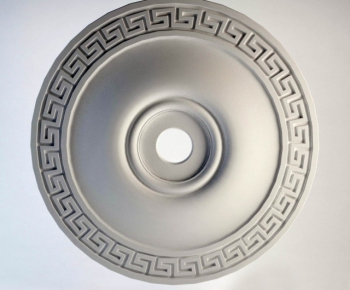 European Style Plaster Carved Top Plate-ID:913377556
