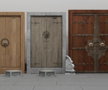 Chinese Style Double Door-ID:194298925