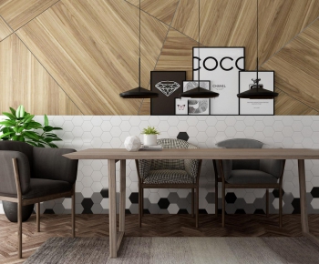 Nordic Style Dining Table And Chairs-ID:589686955