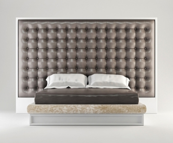 Modern Double Bed-ID:429704252