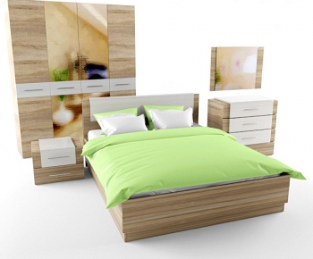 Modern Double Bed-ID:153553269