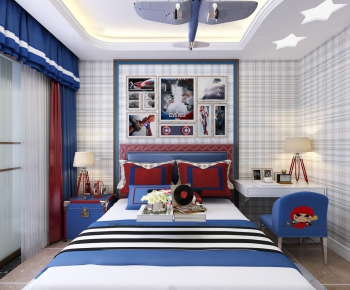 Simple European Style Boy's Room And Son's Room-ID:352234695
