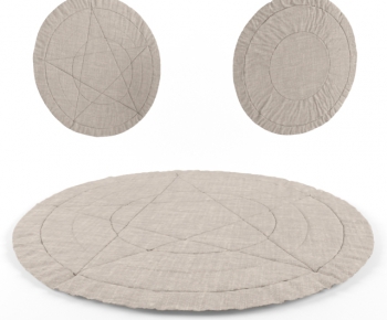 现代圆形地毯-ID:665638597