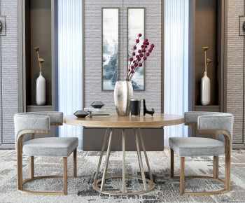 New Chinese Style Dining Table And Chairs-ID:805523234