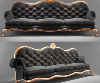 European Style Three-seat Sofa-ID:376883582