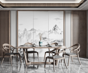 New Chinese Style Dining Room-ID:505420433