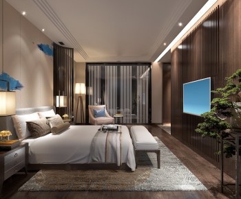 New Chinese Style Bedroom-ID:771144197